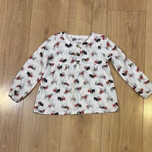 💙 Kids White and Red Dog Shirt 💙